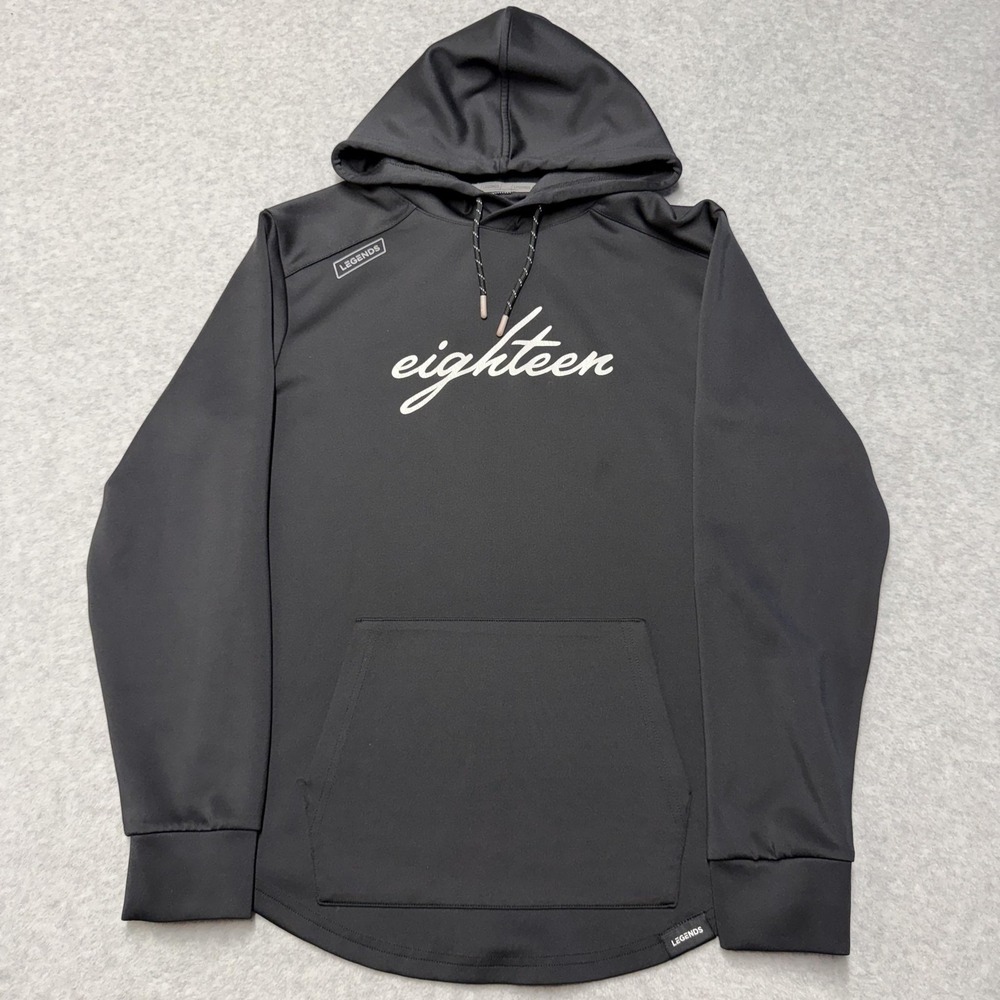 Legends Hawthorne Hoodie Mens Medium Black Eighteen Pullover Kangaroo Pocket